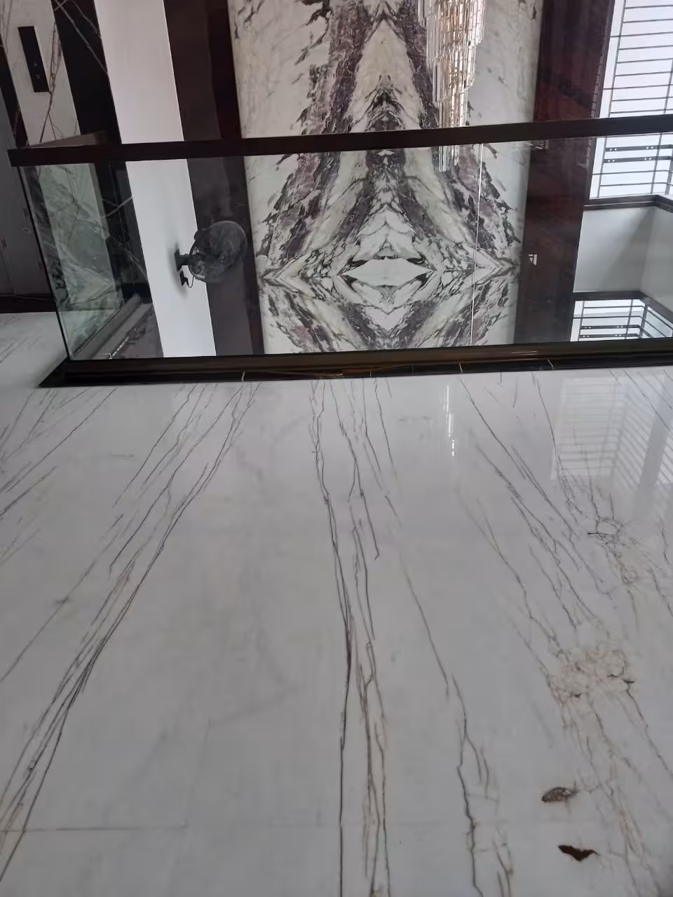 Premium marble and granite flooring installation