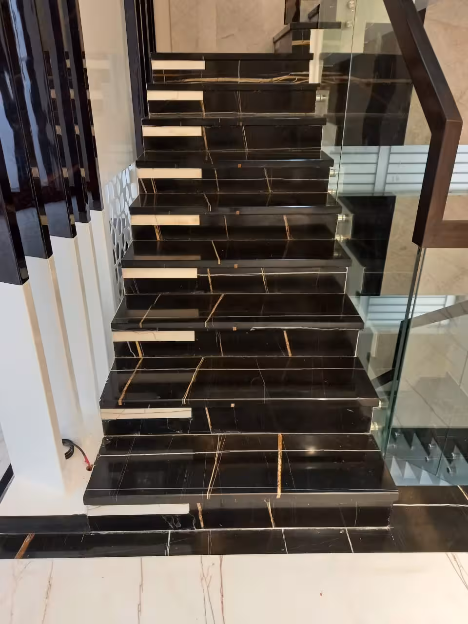 Custom marble staircase and premium stonework
