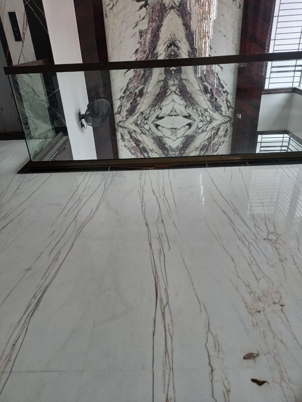 Premium marble flooring installation